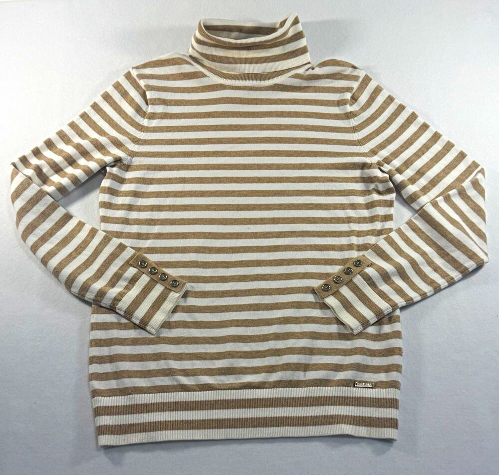 Tommy Hilfiger Striped Turtleneck Sweater M